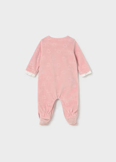 TUTINA IN CINIGLIA ROSA CON COLLETTO