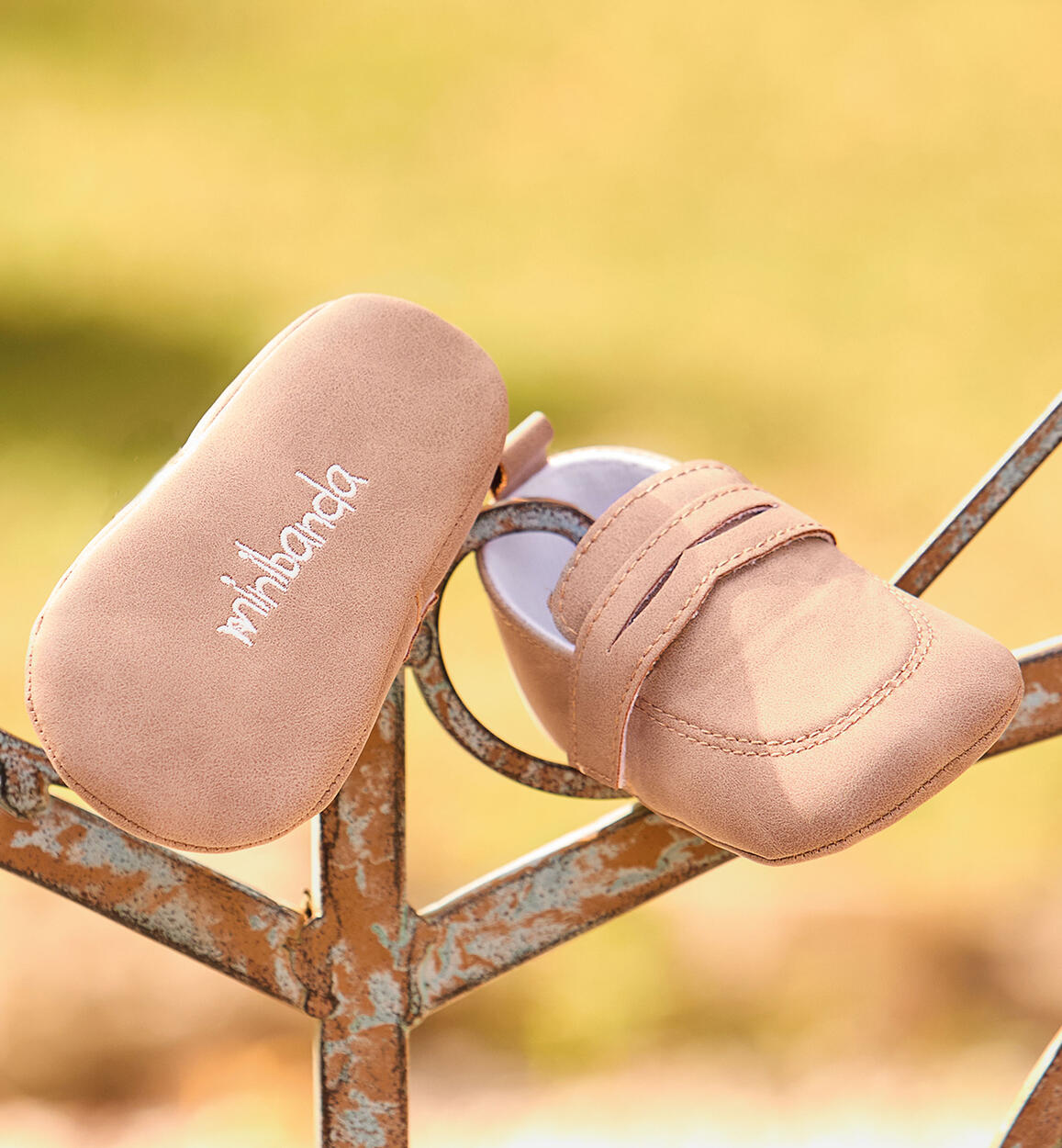 Scarpe eleganti neonato Minibanda - Beige