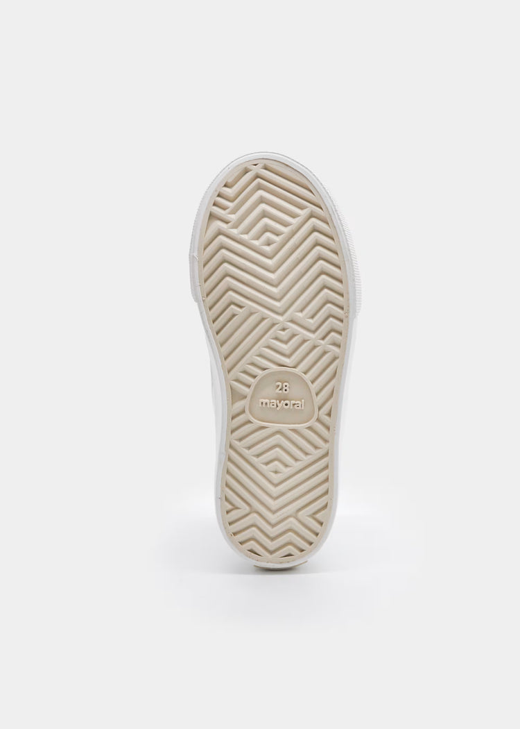 Scarpe sportive alte Mayoral traforate bambina - Bianco
