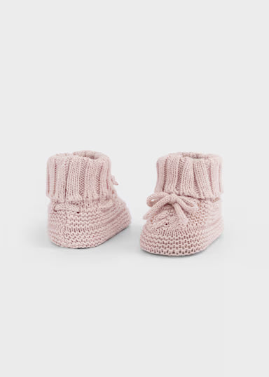 BABBUCCINE TRICOT ROSA BABY