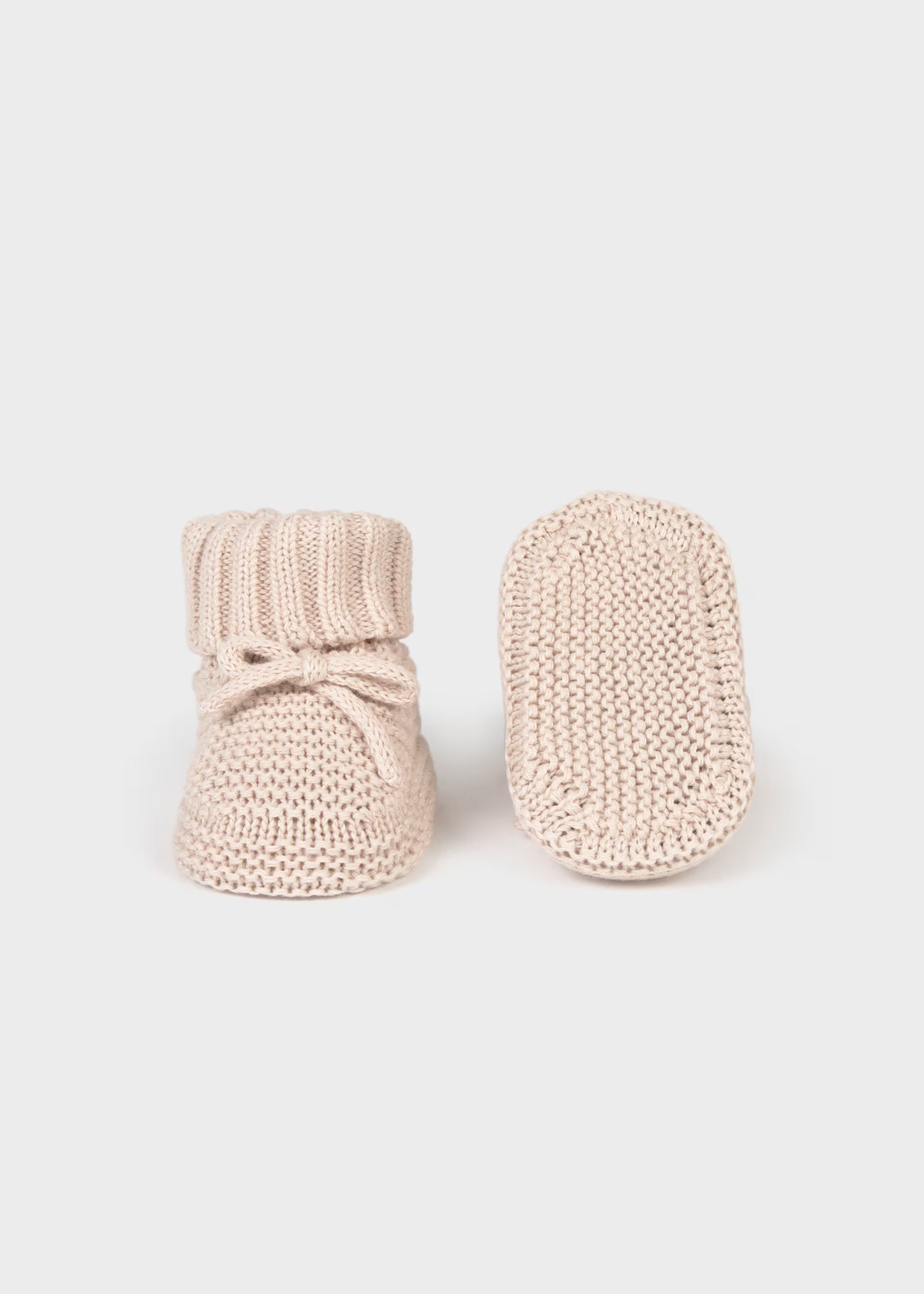 Scarpine tricot neonato Mayoral - Beige