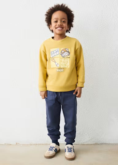 COORDINATO TUTA SKATEBOARD OCRA/BLU
