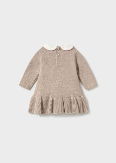ABITINO IN TRICOT M/L CON COLLETTO TORTORA