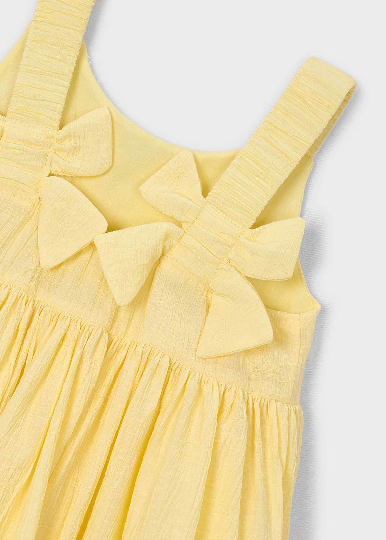 Vestito Mayoral cerimonia fiori bambina - Giallo
