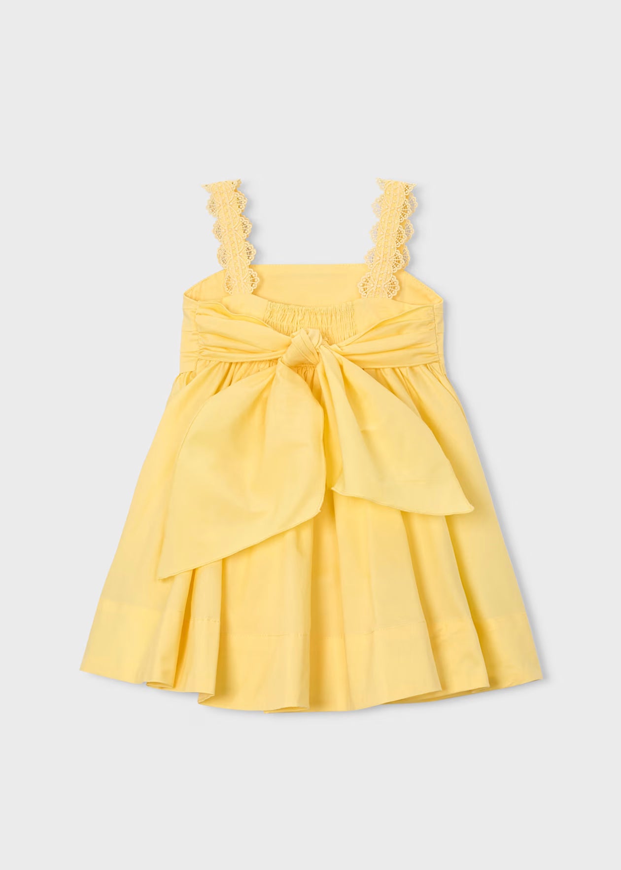 Vestito cerimonia Mayoral satinato bambina - Giallo