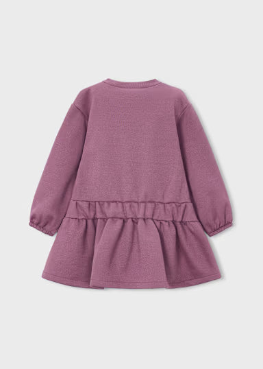 ABITO CUORI IN FELPA VIOLA LUREX