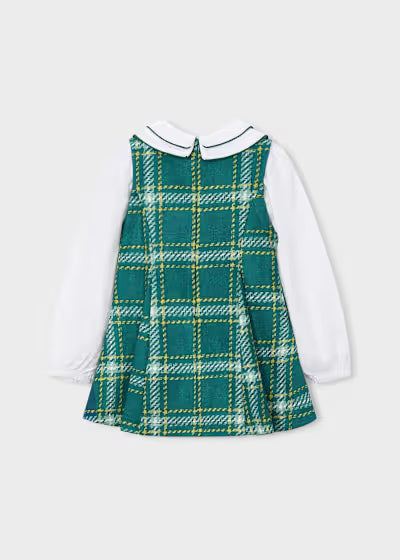 ABITO IN LANA A QUADRI CON CAMICIA COLLETTO
