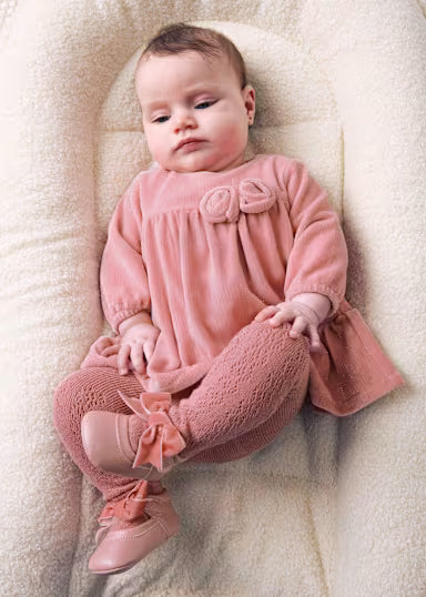 ABITINO ROSE IN VELLUTO A COSTINE ROSA