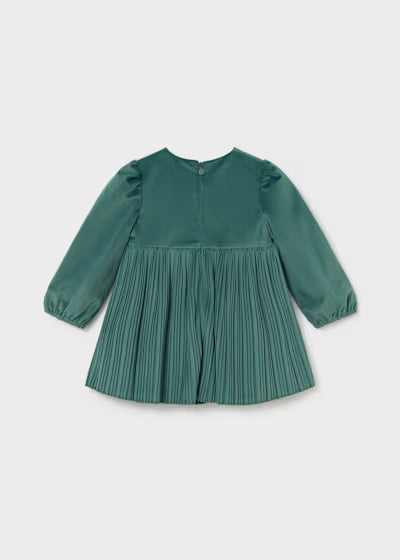 ABITINO IN VELLUTO ELEGANTE DRAPPEGGIATO VERDE