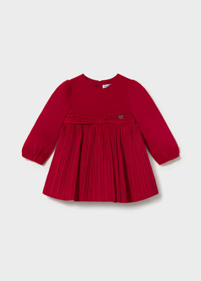 ABITINO IN VELLUTO ELEGANTE DRAPPEGGIATO ROSSO